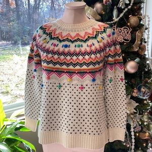 Talbots Multicolor Fair Isle Sweater